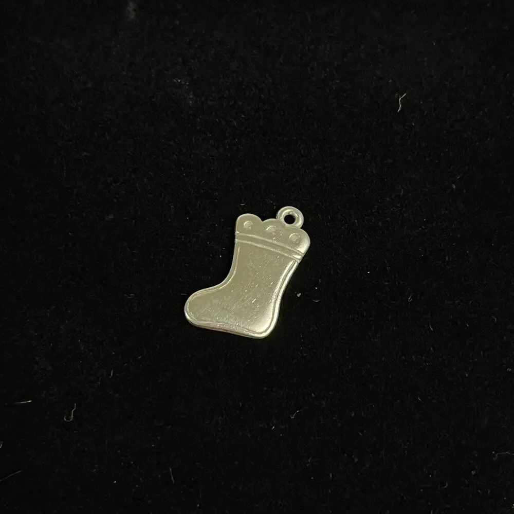 Retired James Avery Sterling Silver Christmas Stocking Charm